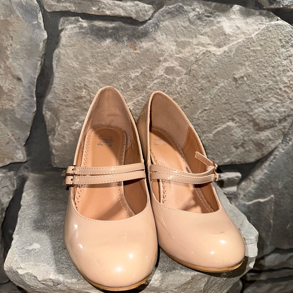 Chic Beige Mary Jane Heels for Women